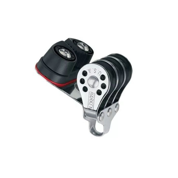Harken 22mm Micro Block, 3-scheibig, mit Curryklemme